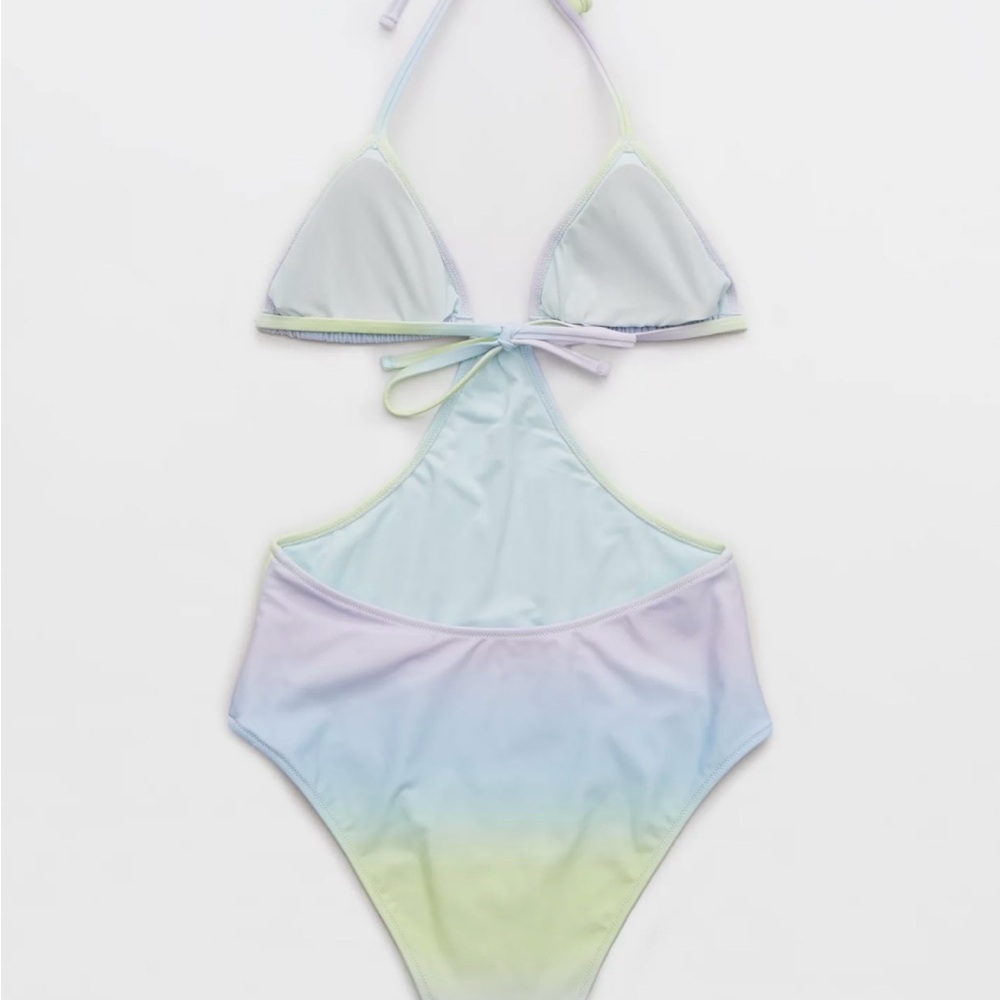 Aerie Cut Out String One Piece Swimsuit NWT - Picture 4 of 8
